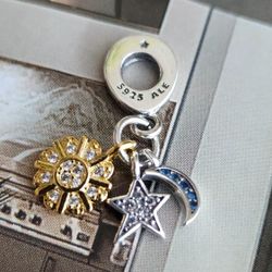 Pandora Moon Sun Stars Charm