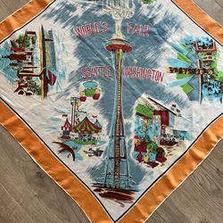 Vintage Seattle World's Fair Scarf 