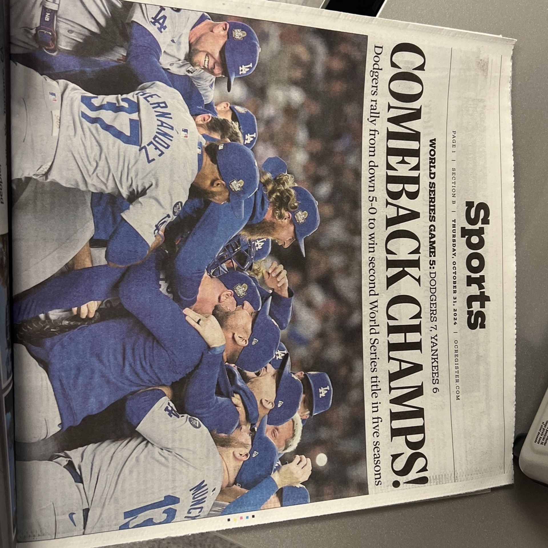 Dodgers Newspaper 