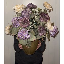 Indoor Flower Pot Artificial Flowers Plant Home Decor Decorations Bouquet 