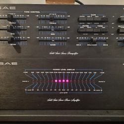 Vintage SAE HiFi Stereo Amp & Pre-Amp Set