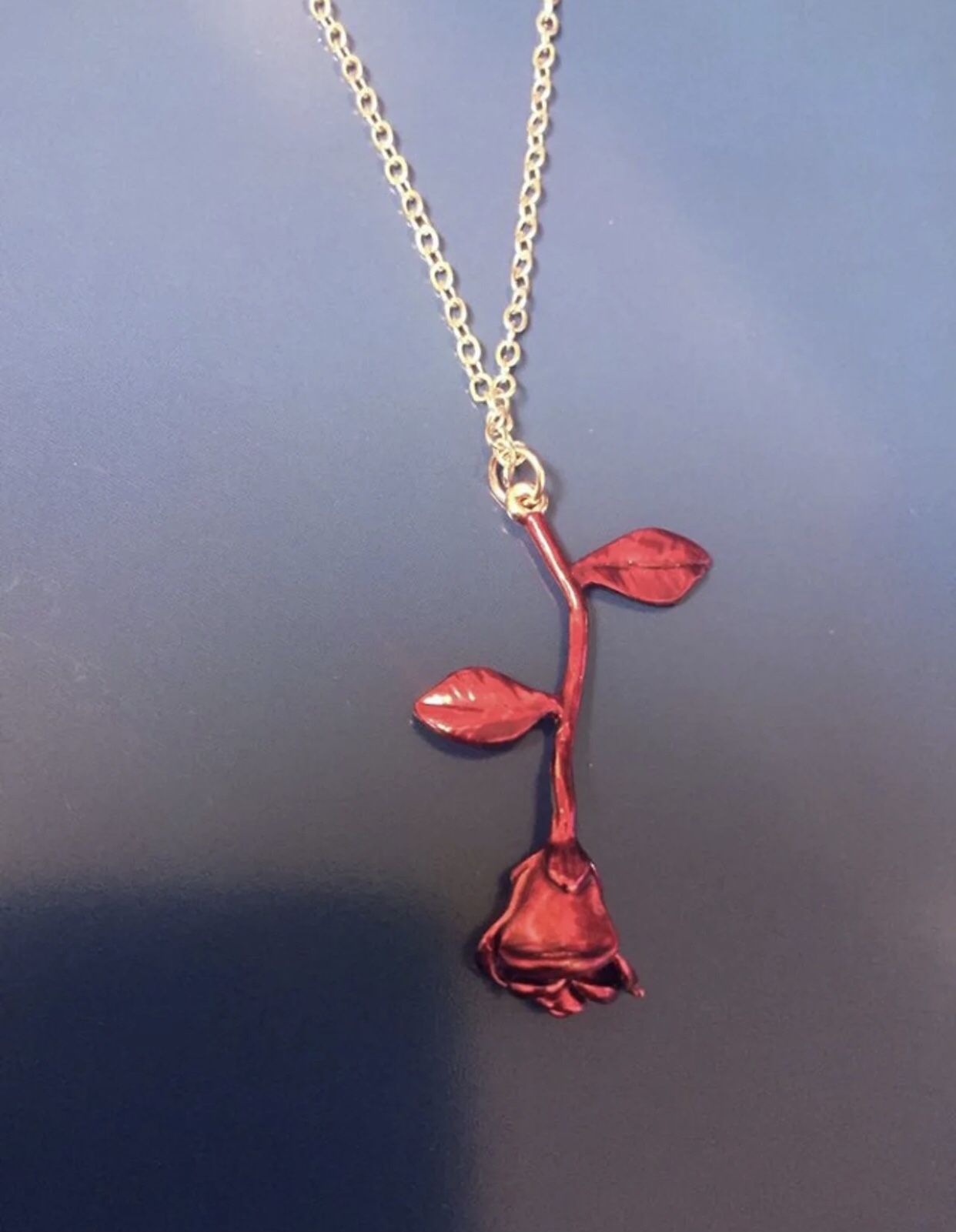 Red Rose Necklace 