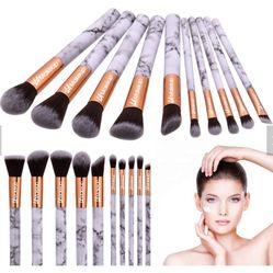 Hot sale Marble printed makeup brush set from LA Makeup
