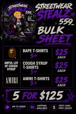 Bulk • Singles | Shorts And T Shirts