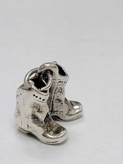James Avery Retired Cowboy Boots silver Charm