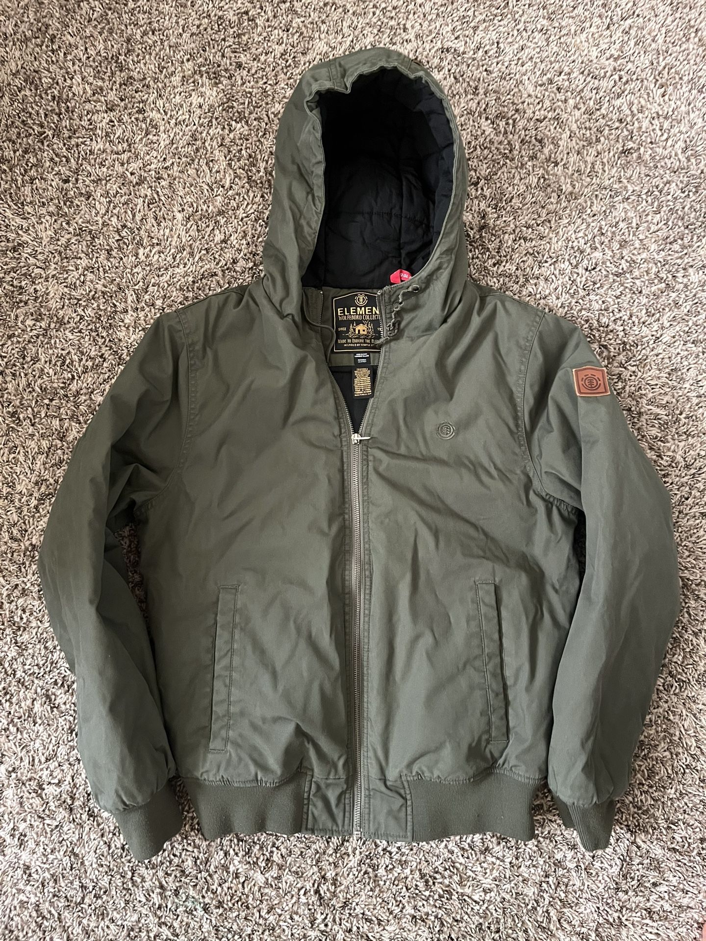 Green Element Bomber Jacket (WILLING TO NEGOTIATE)