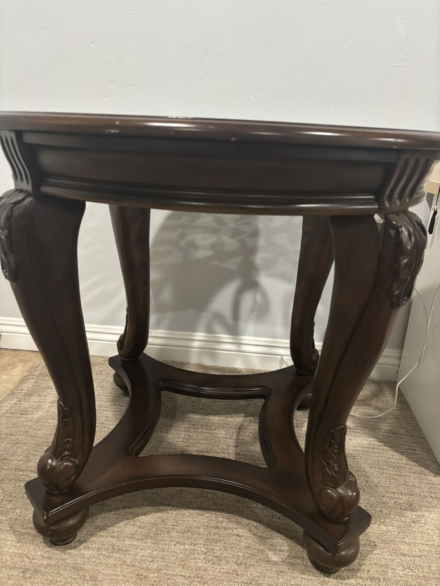Round Wood Coffee Table