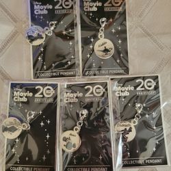 Set Of 5 Disney Collectable Pendents/ Charms