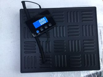 Heavy Duty 660 lbs Digital Postal Platform Scale Electronic Postal w/ High-Definition LCD Display Battery Powered.