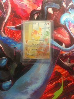 Fennekin Pokémon TCG Card in Sleeve