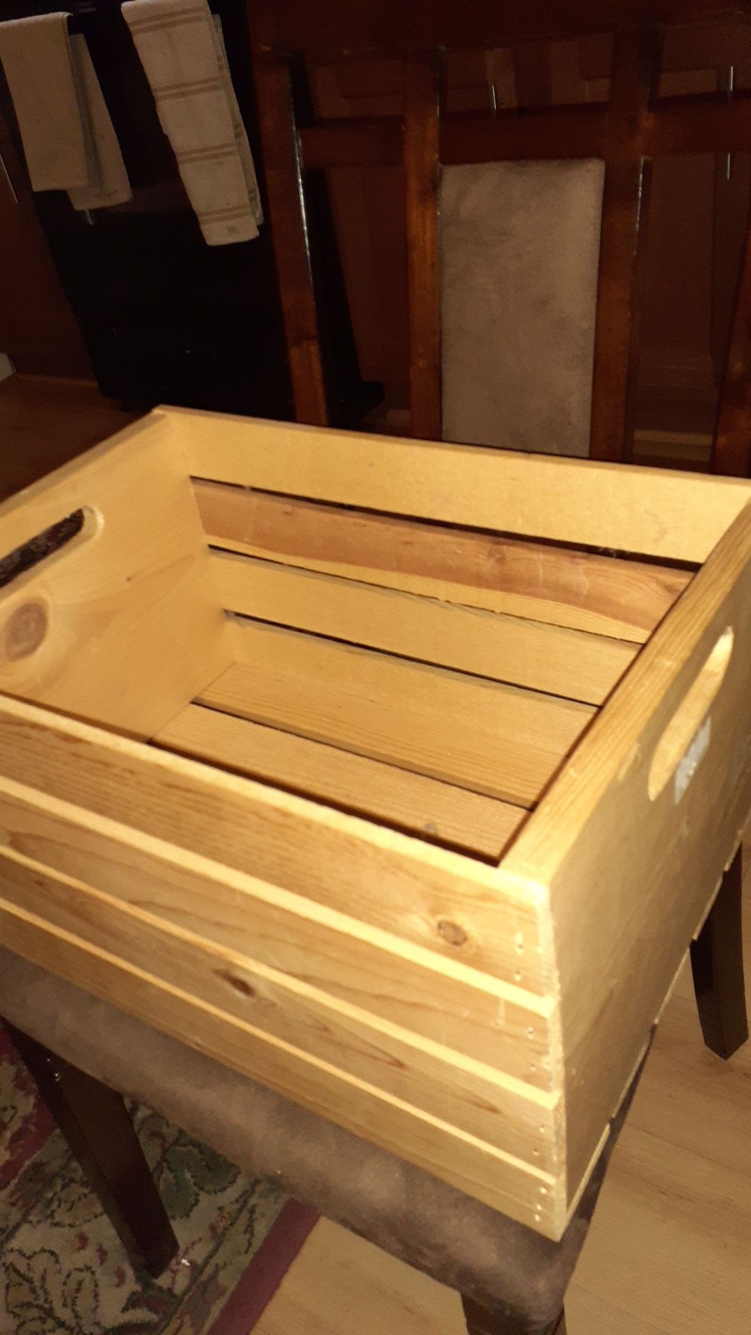 Wood Storage Crate