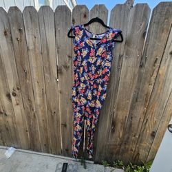 $5 Xhiliration Floral Jumpsuit Girls Size Used