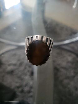 Silver Tigerseye Ring