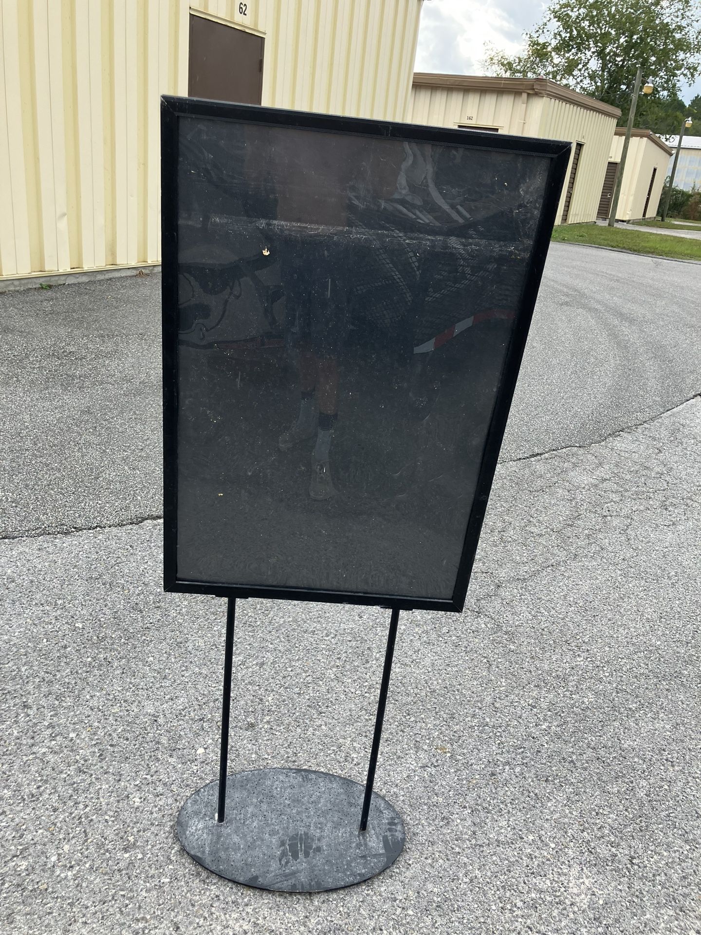 Metal Sign With Plastic Cover