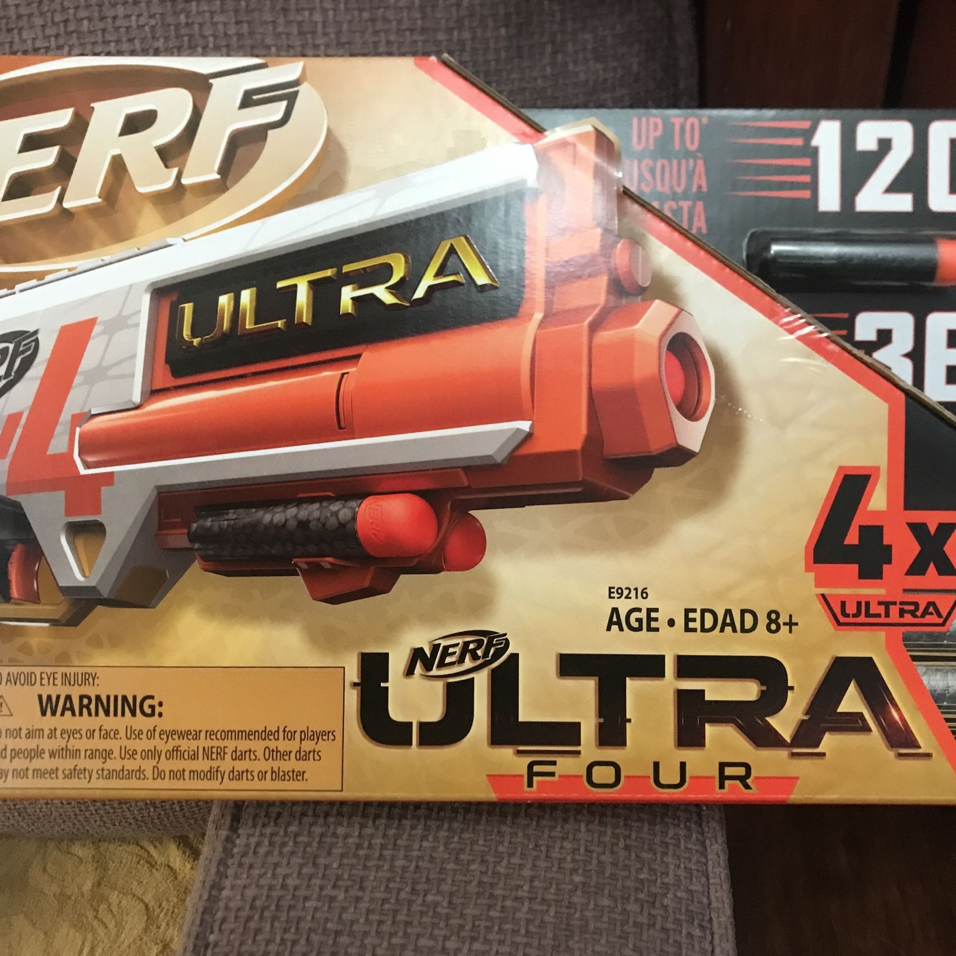 Nerf Ultra Four Blaster, Includes 4 Official Nerf Darts 