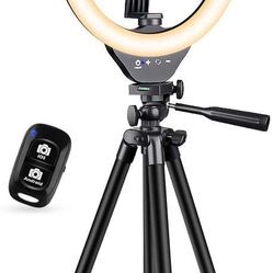 Camera Cellphone Tripod With Ring Light