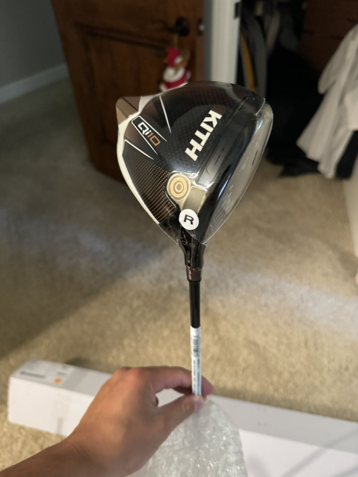 Kith Taylormade Qi10 Driver - Reg, 10.5 Unboxed, Still Wrapped Up With Headcover