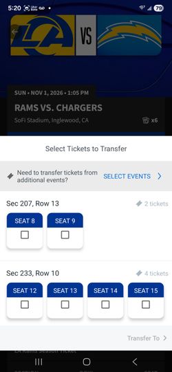 Rams vs Chargers