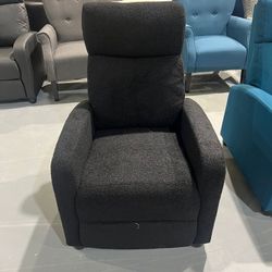 Boucle Recliner Chair Single Sofa Home Theater Seating Adjustable Modern Single Reclining Chair for Living Room Bedroom Home Theater Black