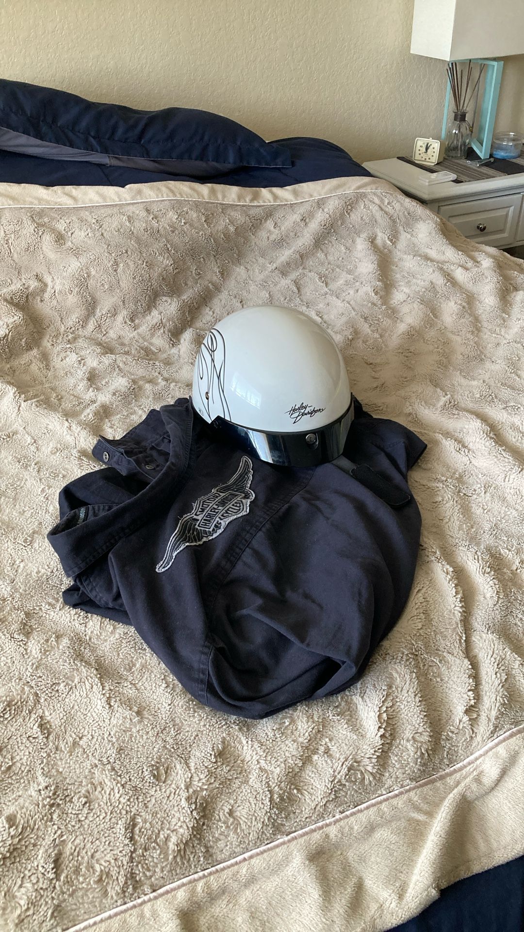 Harley Davidson motorcycle helmet