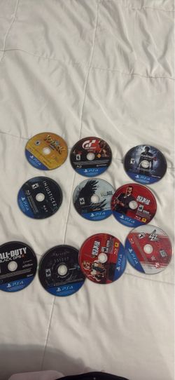 PS4 Game Disc Lot – 10 Games