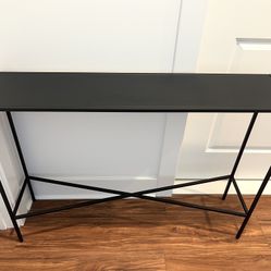 Black Metal Console/Entry Table