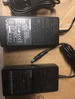 2 Pcs. Genuine Original Toshiba Laptop Charger PA2450U Only NO AC Power Supply