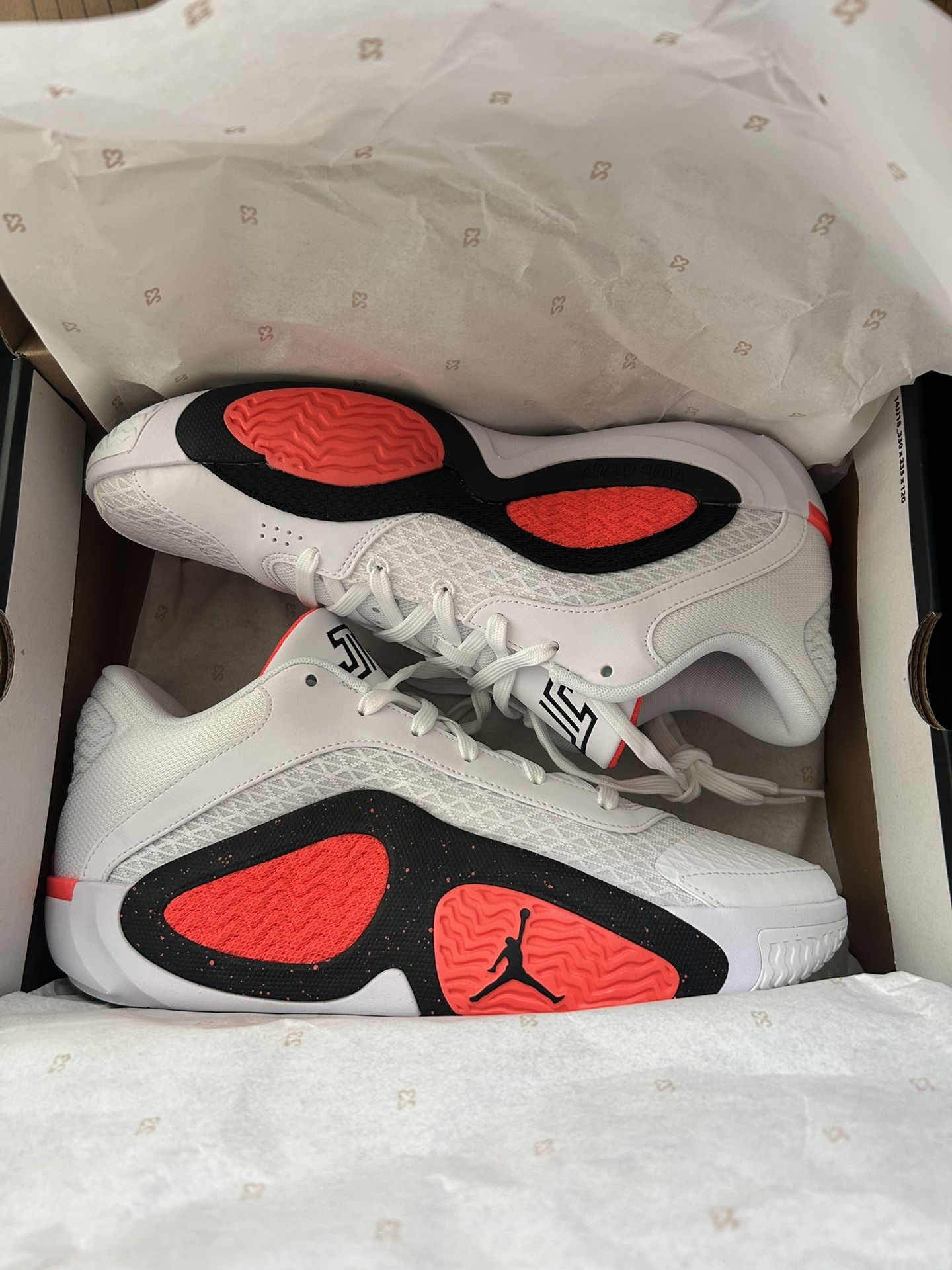 Nike  Jordan Tatum 2 Red Cement, Basketball Shoes Mens Size 10.5 