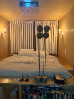 Orb Audio Speaker System (4 Orbs, HOSS Floor Stands, Pyle Amplifier)