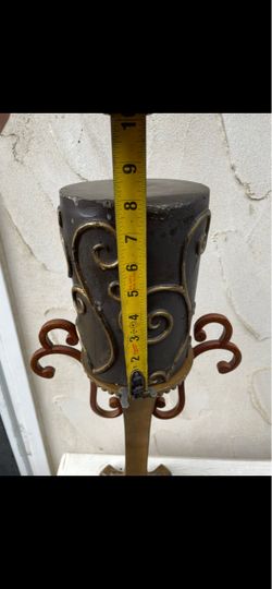 Extra large gothic antique candle and stand