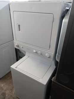GE 27" unitized washer and dryer stack - Free delivery