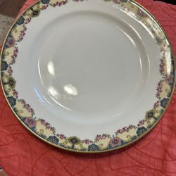 Limoges France Depost G. Ahrefeldt Floral Dinner Plate