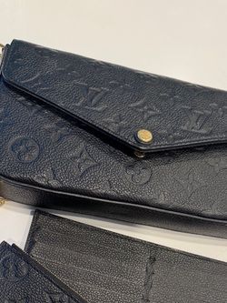 Louis Vuitton Felicie Pochette Black Empreinte