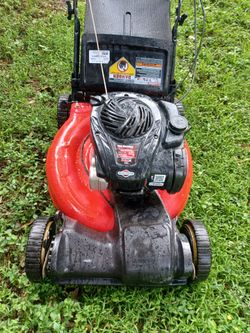 Lawn Mower yard machine start right up Excellent Conditions front wheel drive self propelled almost new Run Like
