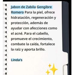 Jabon De Savila Gengibre Romero Y Aceite De Olivia 