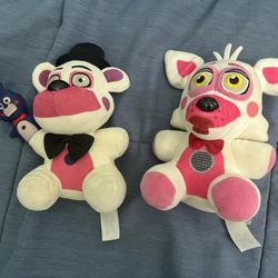 FNAF Funko Sister Location Funtime Freddy and Funtime Foxy (Plushies) 