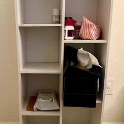 White Multipurpose Bookcase / Storage Organizer - EUC