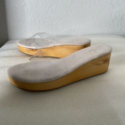 Urban Outfitters Perspex Wedge Slide Sandals  Size 36/ 5.5