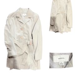 Merona Women’s Trench Coat – Size L – Classic Beige