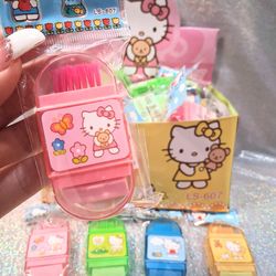 New Hello Kitty 3 in 1 Pencil Sharpener, Eraser & Brush - $3 each