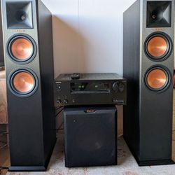 Klipsch Sounds System With Subwoofer & ONKYO Amplifier