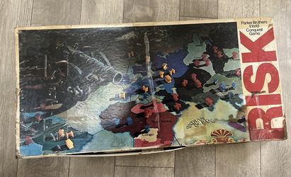 Risk Board Game 1980 Complete Parker Brothers #44 World Conquest War Vintage
