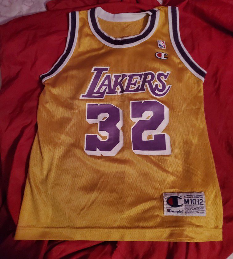 Vintage Youth M 10-12  Magic Johnson Lakers Jersey
