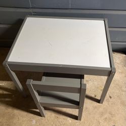 Kid Wooden Table And Chair