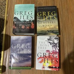 Greg Iles Books: Mississippi, blood, Cemetery Rd, Natchez burning, the bone tree