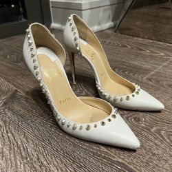 Christian Louboutin Leather Spike Heel