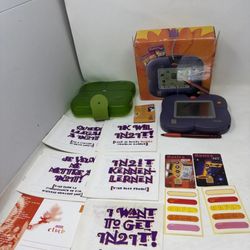 PHILIPS in2it Console Handheld Prototype Kidcom works W/ 2 Cards, Case…