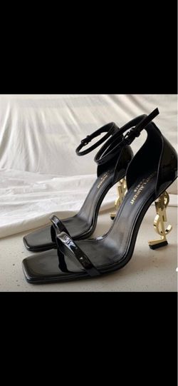 Saint Laurent Opyum Patent Leather Sandals