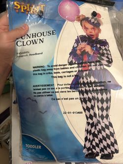 Spirit Funhouse Clown Toddler Halloween Costume