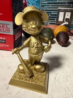 D23 Mickey Mouse Gold Baseball Figurine